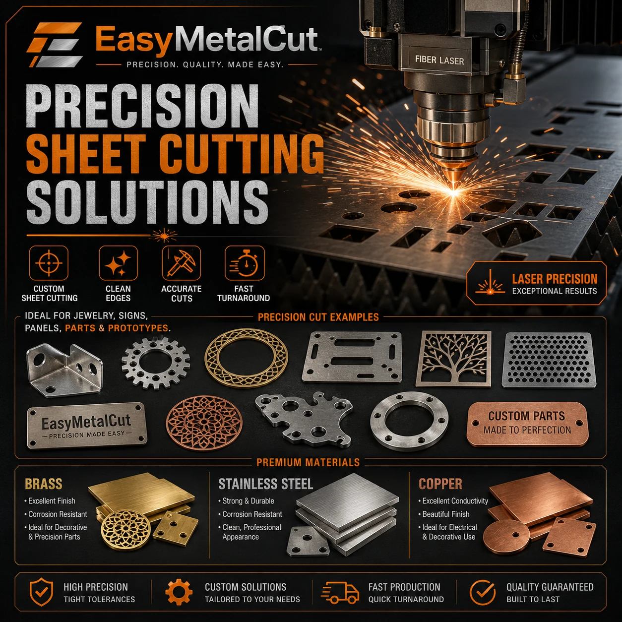 Sheet metal laser cutting